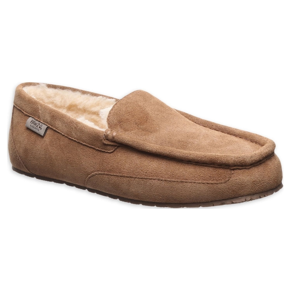 NIB men's bear baw suede and wool slippers hickory chestnut size 13